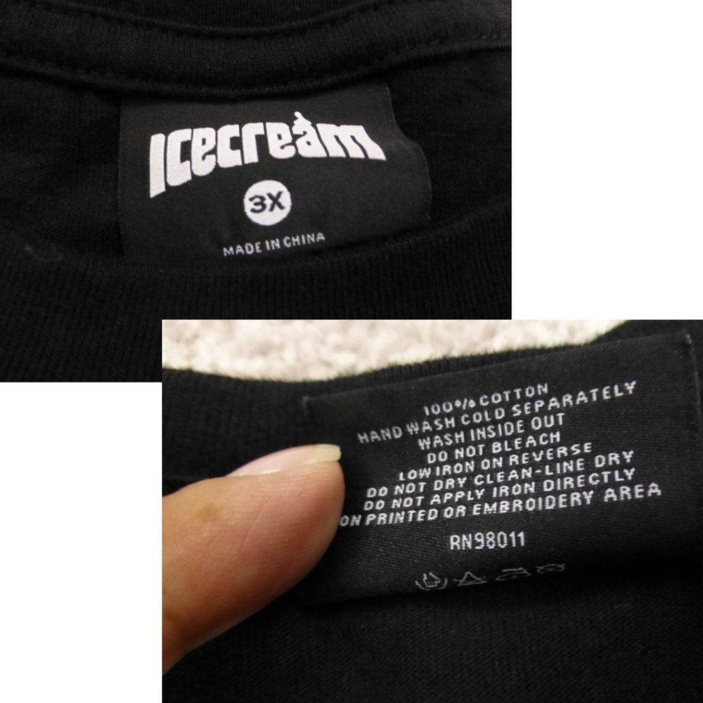 Ice Cream Black T-Shirt "Premium Quality Cold Goods. We'll Come to You" Graphic - Picture 4 of 9